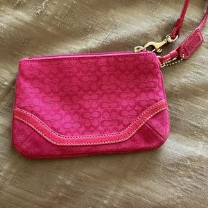 Coach Hot Pink Wristlet